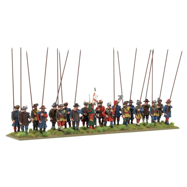 Bolt Action Pike & Shotte Polish-Lithuanian mercenary pikemen regiment figurines
