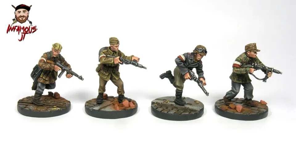 Des Tranchées aux Barricades Infamous JT Insurgés polonais SMG figurines 28mm