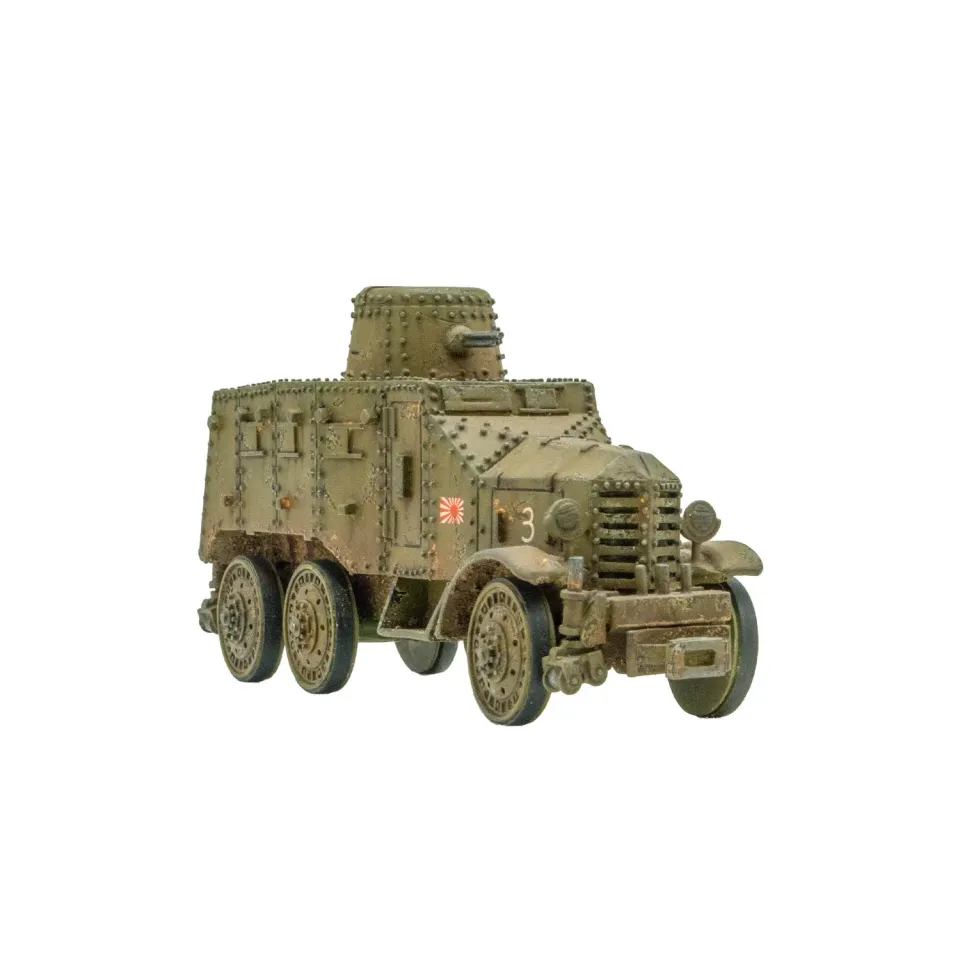 Bolt Action Type 91 So-Mo armoured car véhicule blindé résine métal