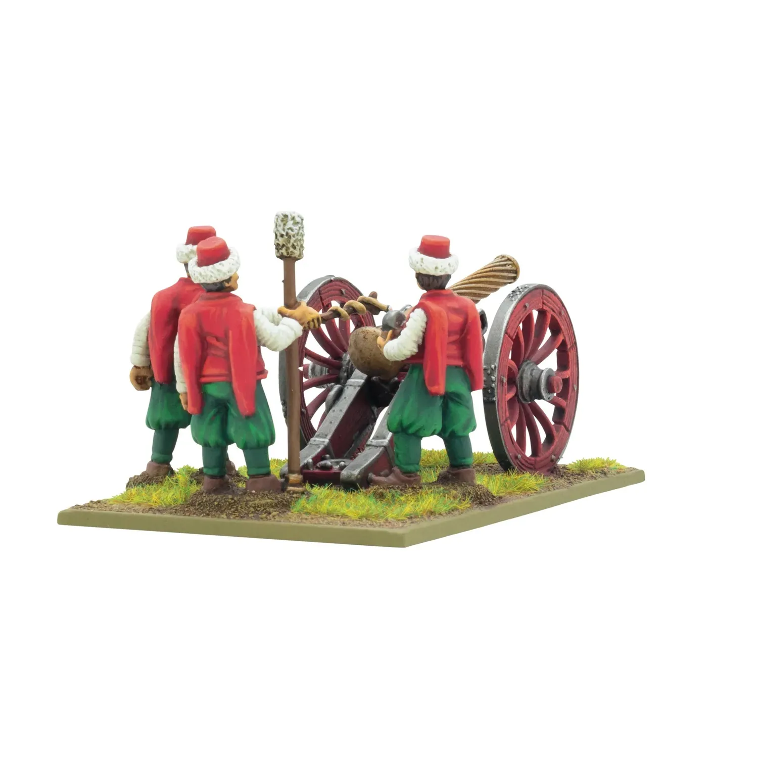 Pike & Shotte Canon Ottoman et servants figurine métal blister