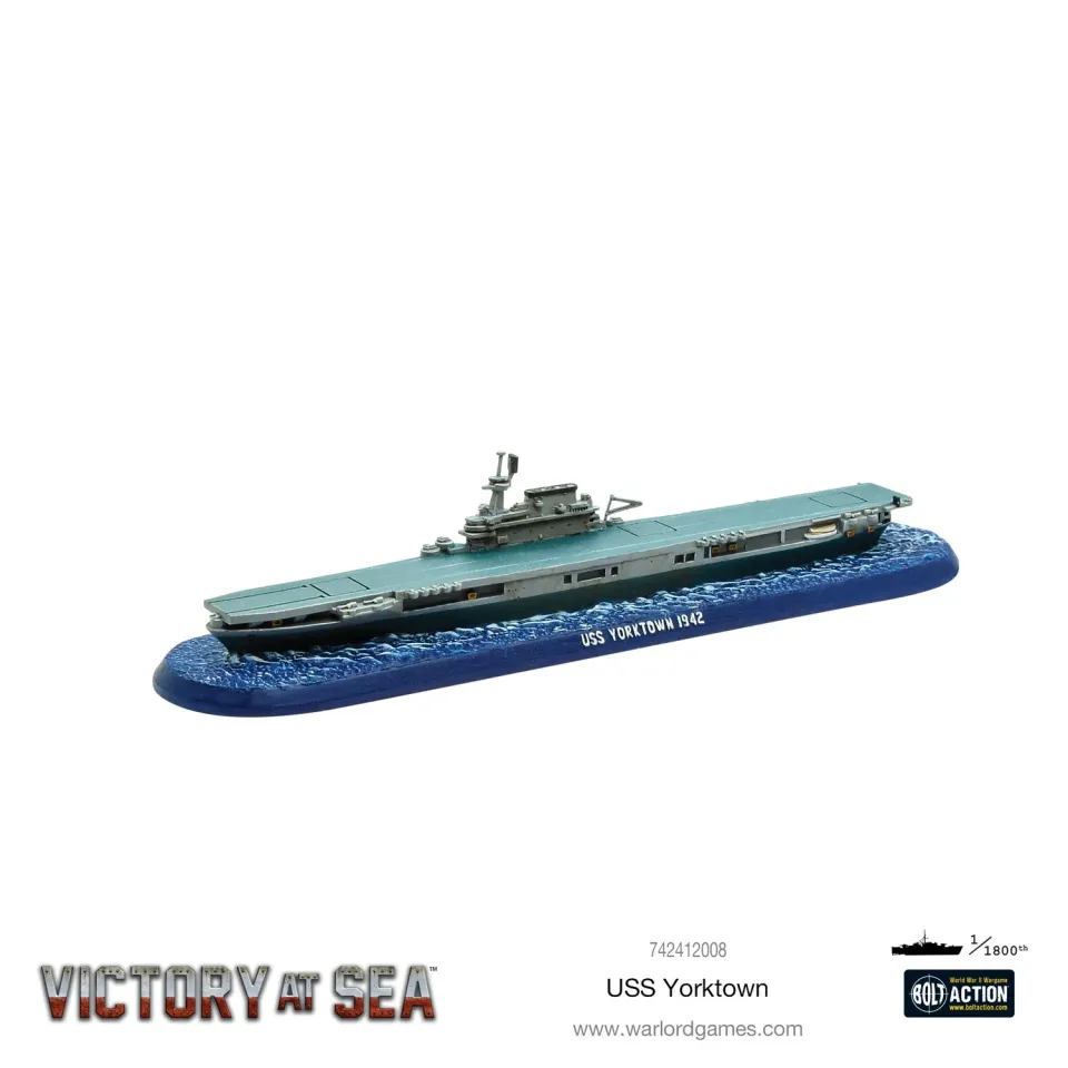 Warlord Games Victory at Sea USS Yorktown porte-avions