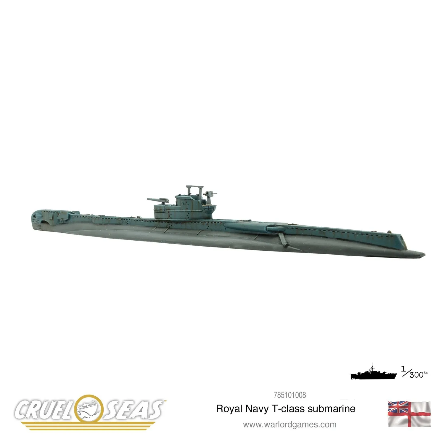 Cruel Seas Royal Navy T-class submarine sous-marin