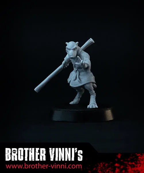 Brother Vinni Rat Sensei figurine résine 28mm