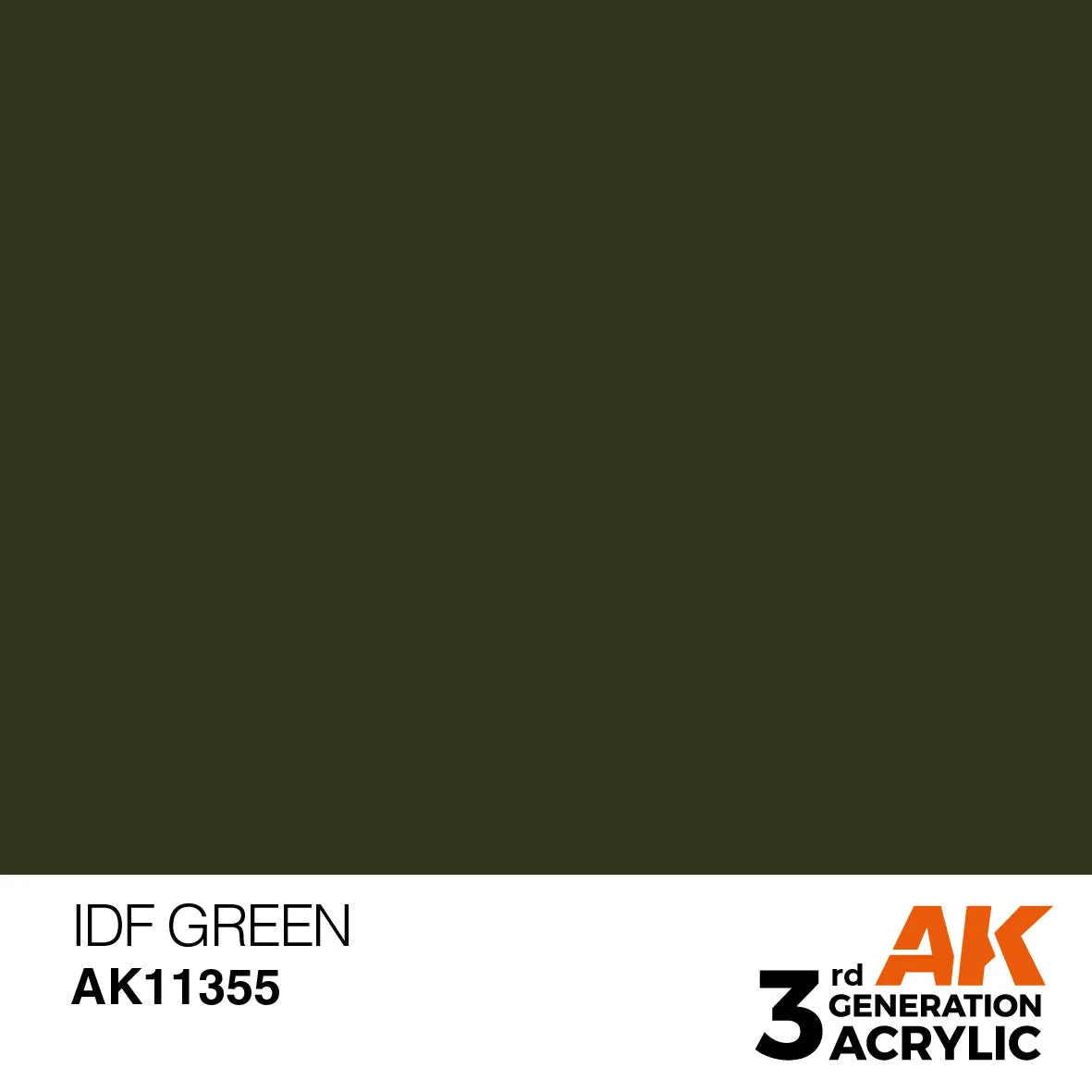 AK Interactive 3Gen IDF Green peinture acrylique 17 ml
