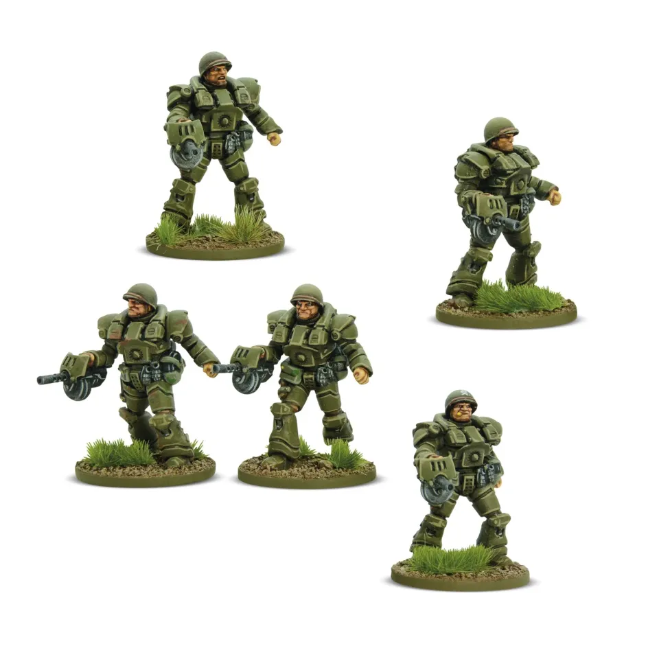 Konflikt 47 US Heavy infantry figurines métal blister