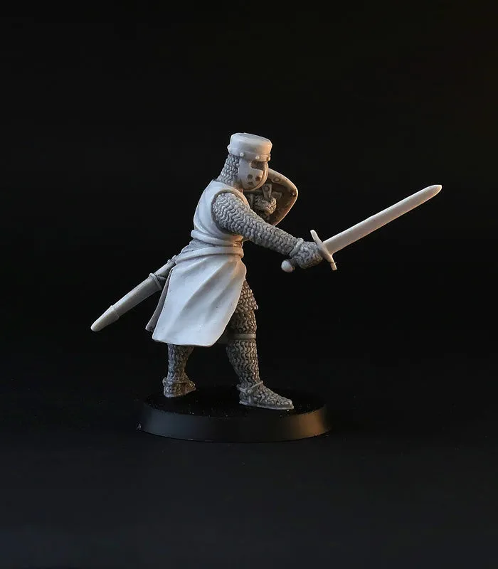 Brother Vinni XII Century Knights figurines résine 28mm x4 médiéval