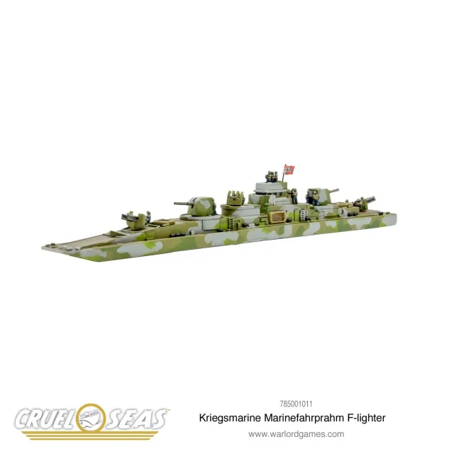 Bolt Action Cruel Seas Marinefährprahm F-lighter navire
