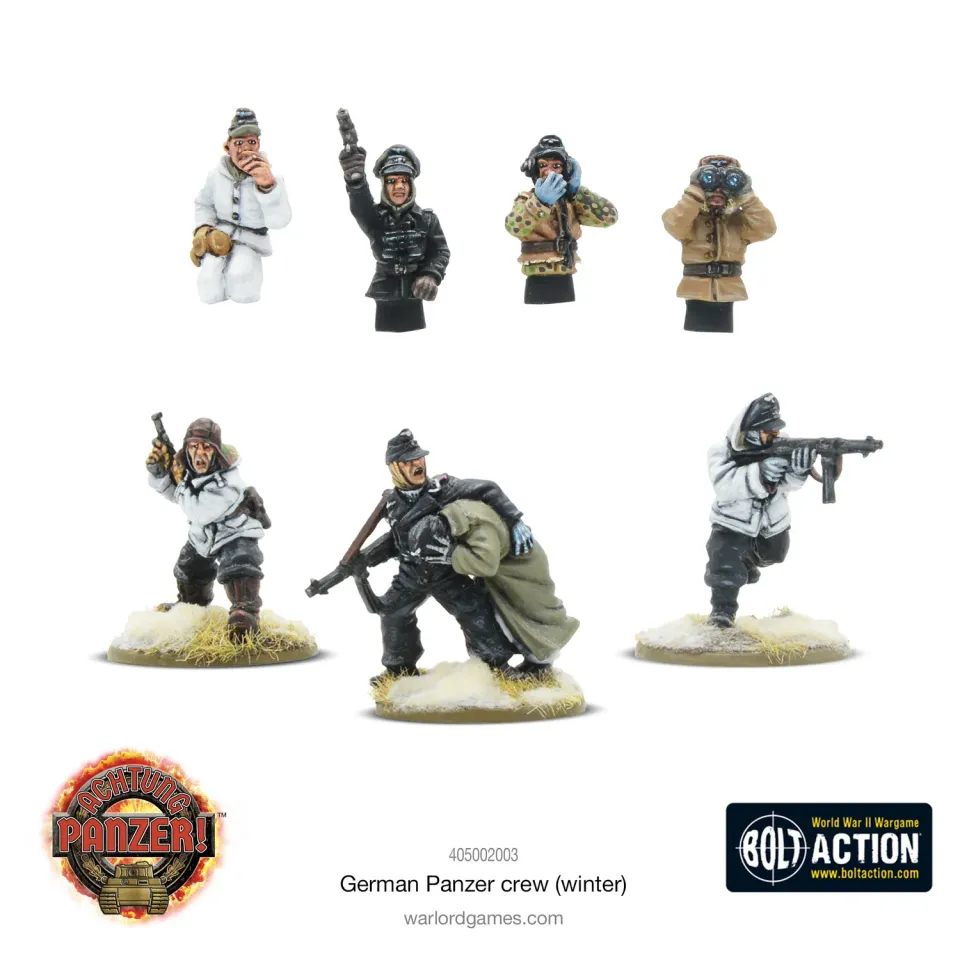 Bolt Action German Panzer Crew (Winter) figurines équipage de char