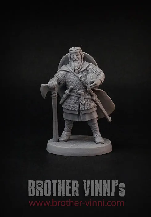 Brother Vinni Viking Captain figurine résine 28mm chef