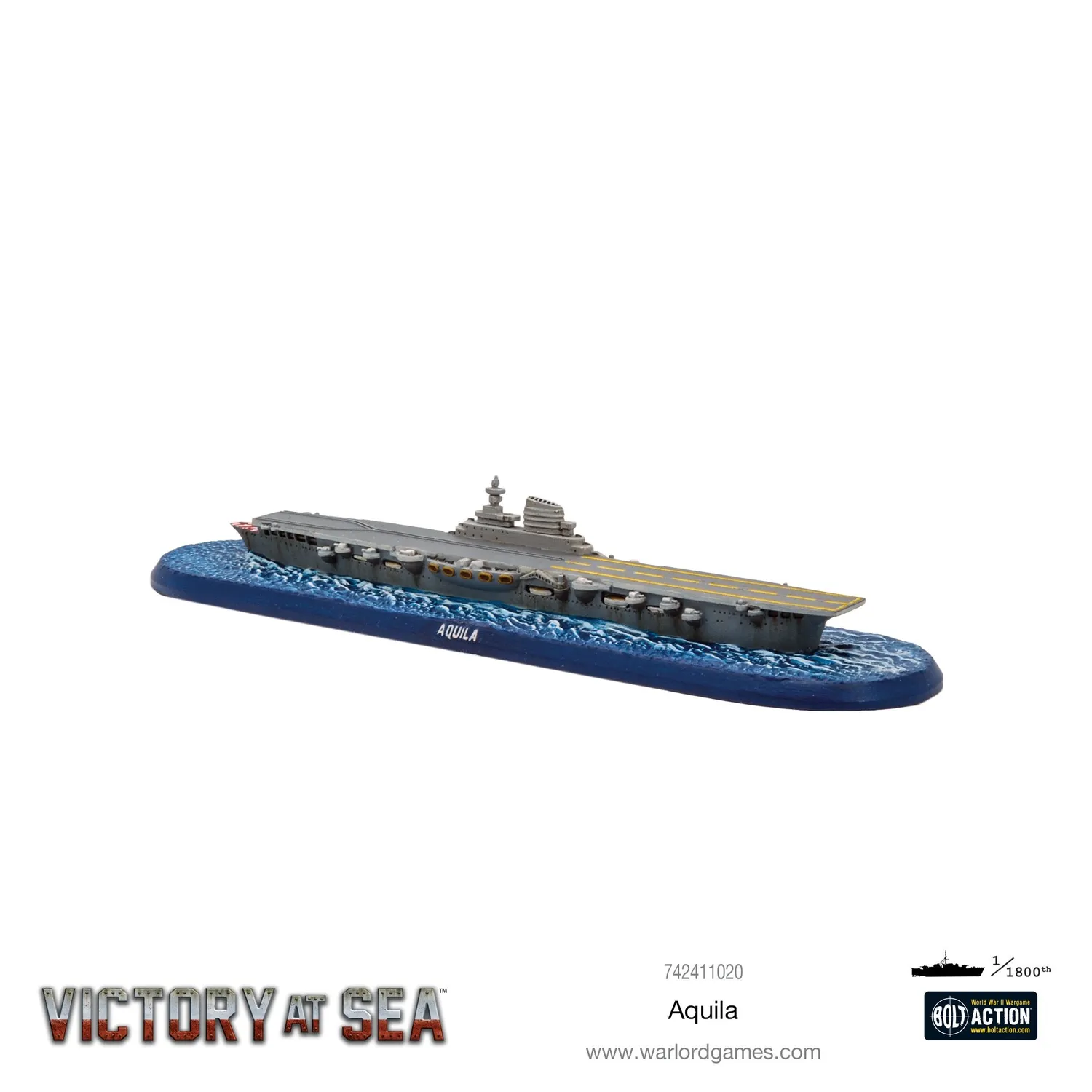 Victory at Sea Aquila porte-avions miniature métal
