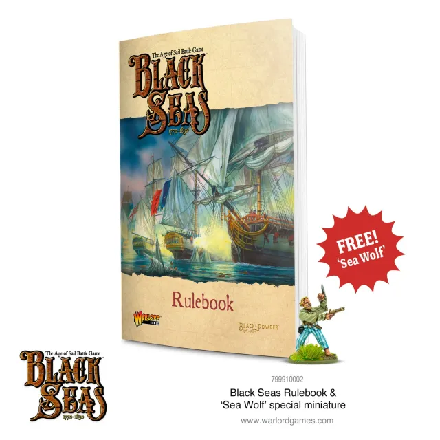 Black Seas Rulebook livre règles + Sea Wolf 28mm