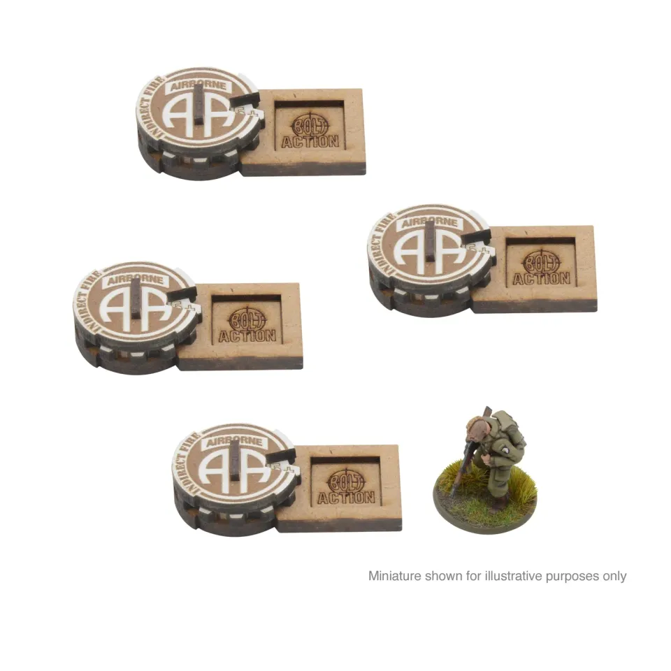 Bolt Action marqueurs unité MDF 82nd Airborne All American