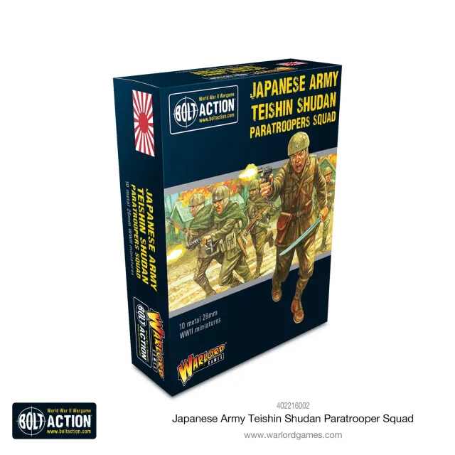 Bolt Action Japanese Teishin Shudan Paratrooper Squad figurines métal