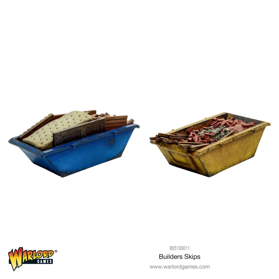 Judge Dredd Mega-City Bennes Builders Skips décor lot de 2 resine
