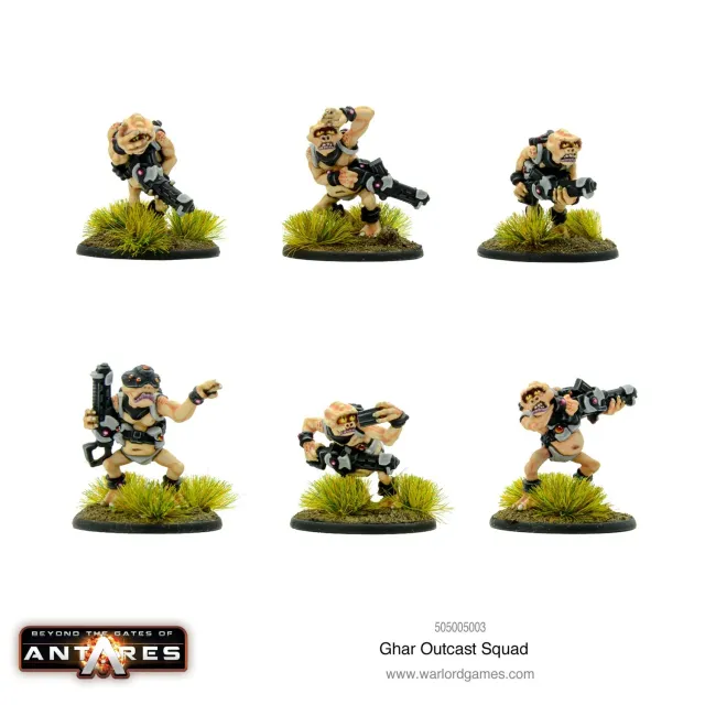Bolt Action Ghar Outcast squad figurines métal 6 pièces