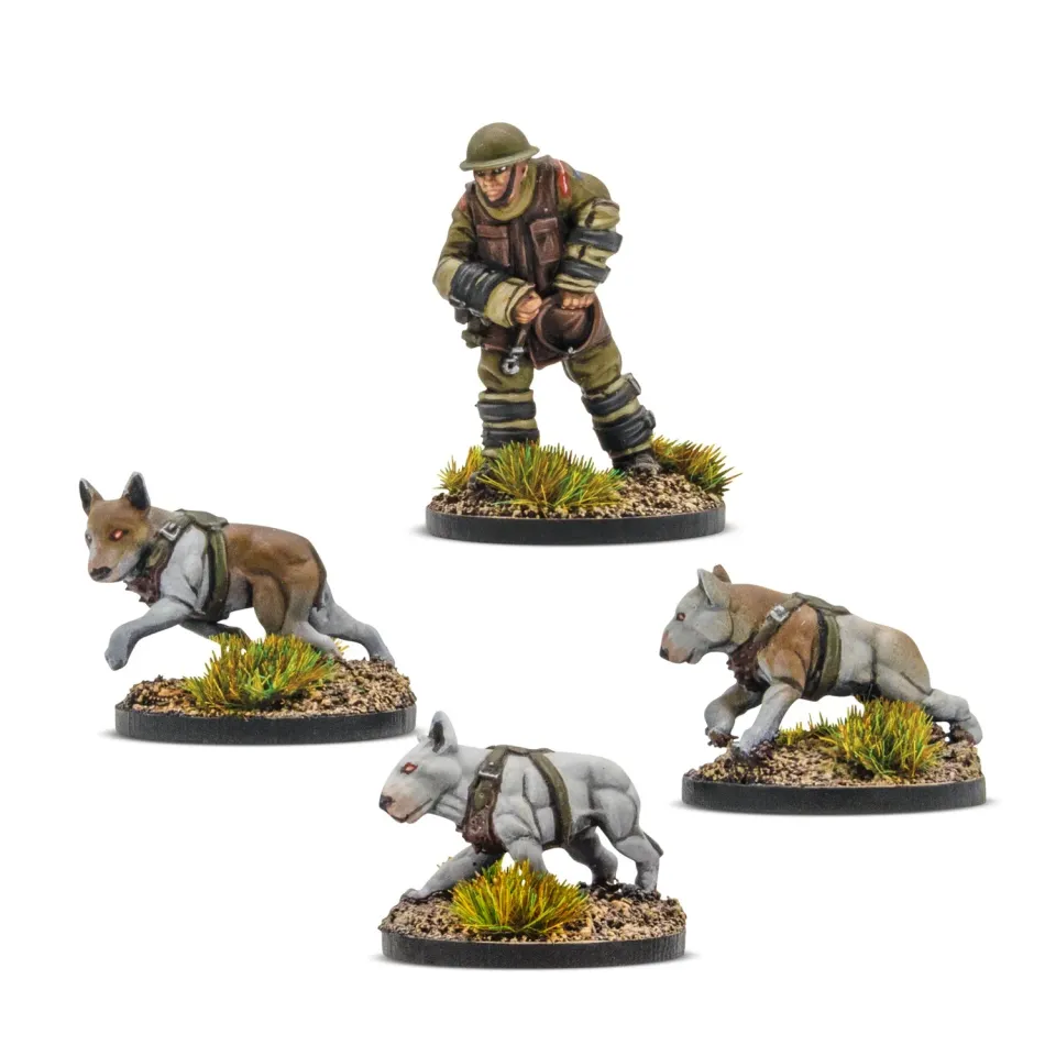 Bolt Action Cerberus Squad 1 escouade métal chiens britanniques