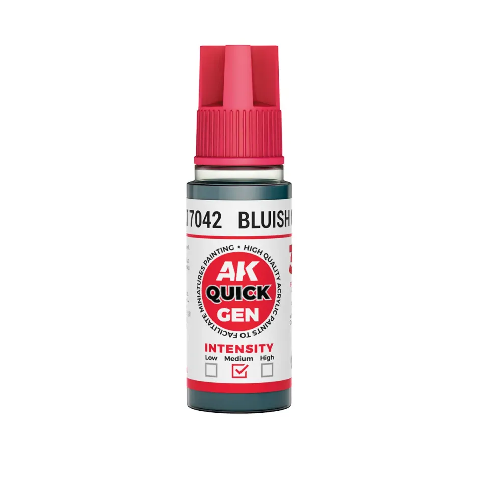 AK Interactive QuickGen Bluish Grey peinture 18 ml gris-bleu