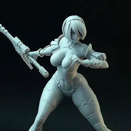 Brother Vinni Cyber Mercenary figurine résine 90 mm femme