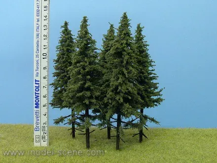 Albion Model Scene Spruce with short trunk sapin 4 pièces 140-160 mm