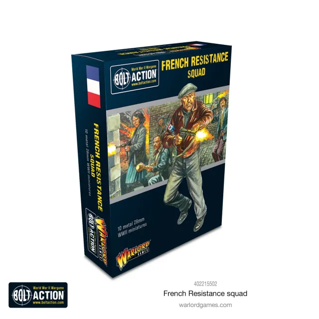 Bolt Action French Resistance Squad figurines résistance 10 pièces