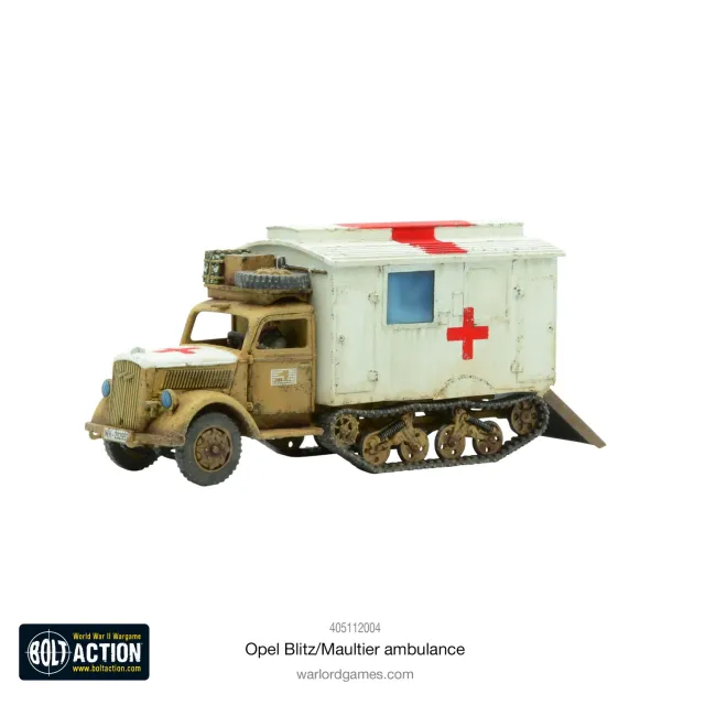 Bolt Action Opel Blitz/Maultier Ambulance véhicule ambulance allemand résine métal