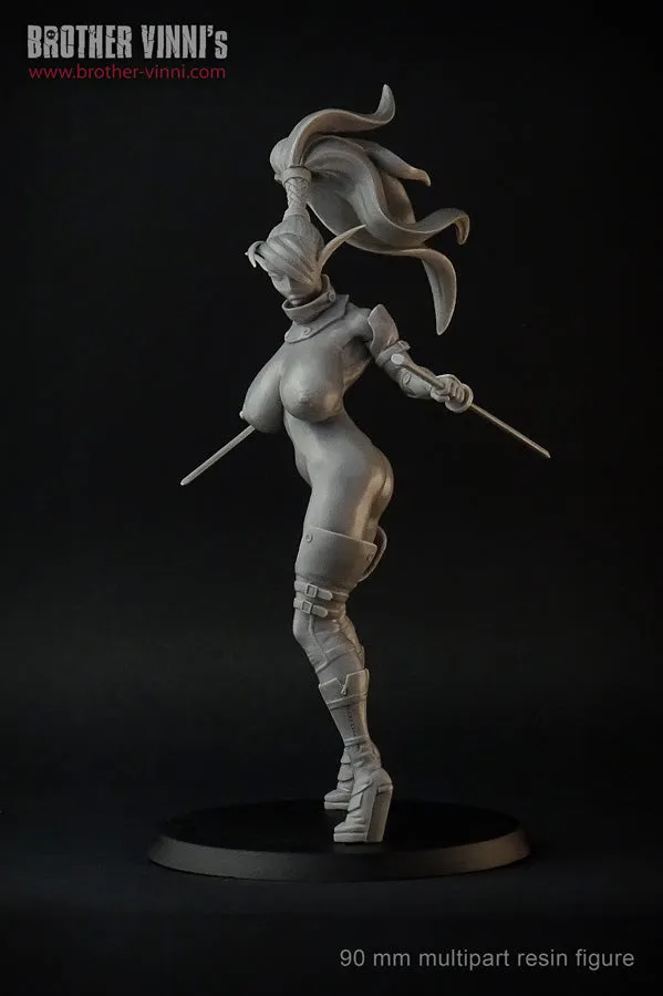Brother Vinni Elf Warrior figurine résine 90mm femme
