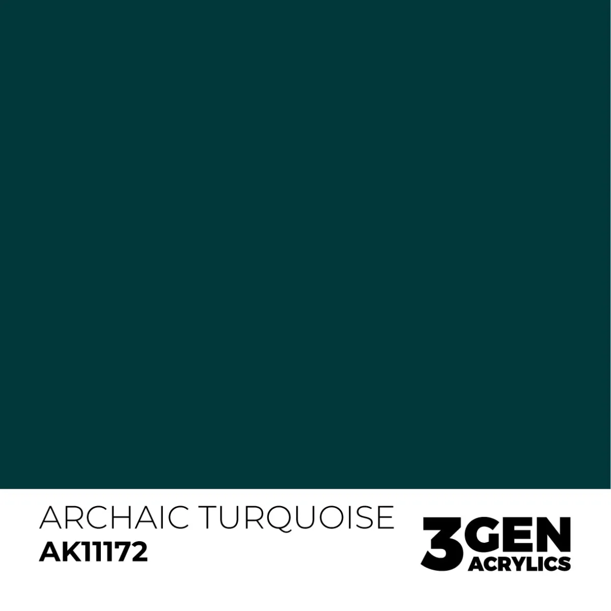 AK Interactive 3Gen Archaic Turquoise peinture acrylique 17ml bleu