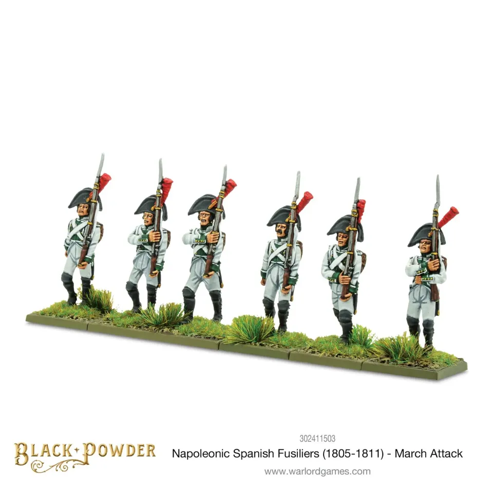 Warlord Black Powder Fusiliers Espagnols 1805-1811 figurines résine