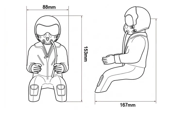 Black Horse Model BH191 figurine pilote Viper Jet 120-160N