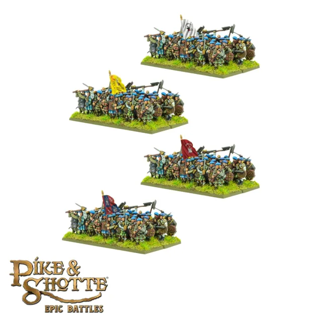 Bolt Action Pike & Shotte Epic Battles Highland Clansmen figurines métal