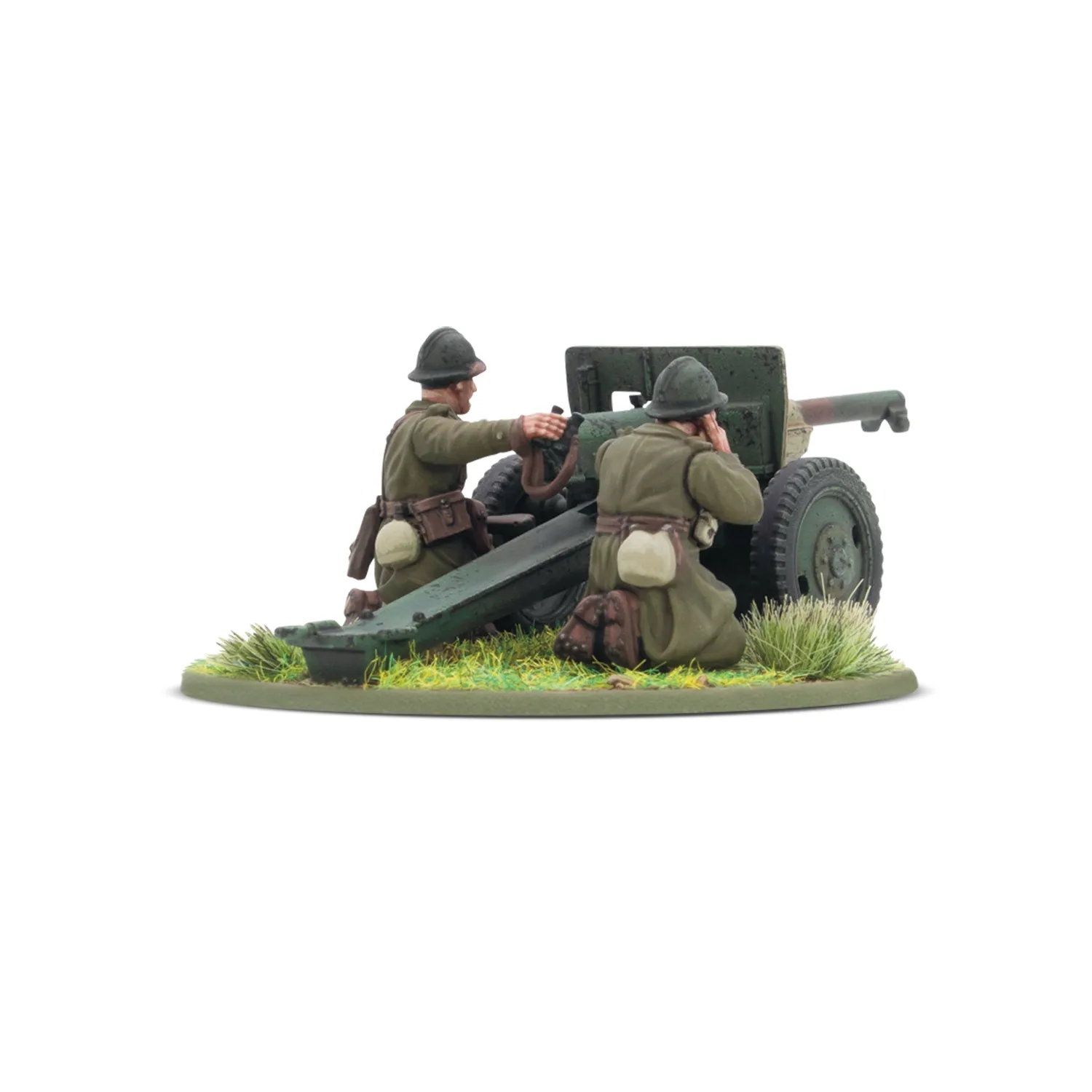 Bolt Action French Army 75mm Light Artillery canon plastique