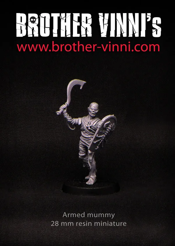Brother Vinni Momie Marchant figurine résine 28mm