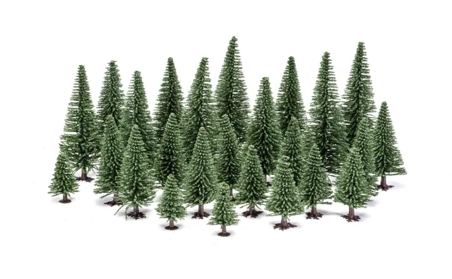 Bolt Action Fir Trees sapins 5-14cm décor 20 arbres