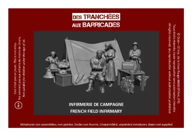 Armée du Levant Infirmerie de campagne figurines 28mm résine