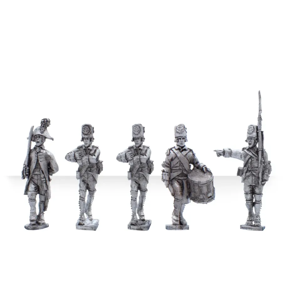 Bolt Action Black Powder Austrian Musketeers Marching Regiment figurines métal