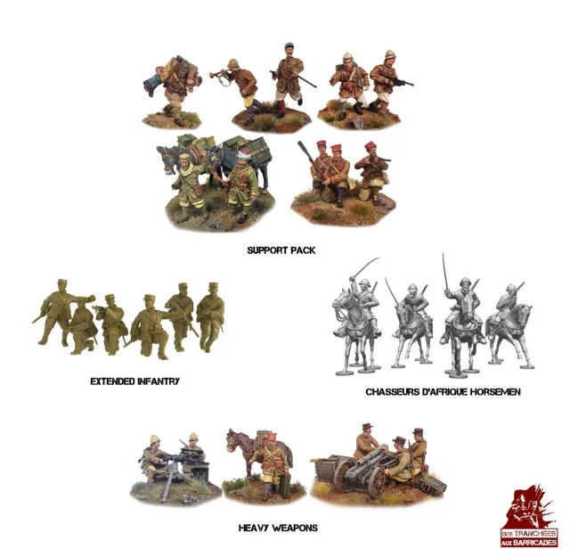 Des Tranchées Poilus d'Orient pack étendu fichiers STL 28mm