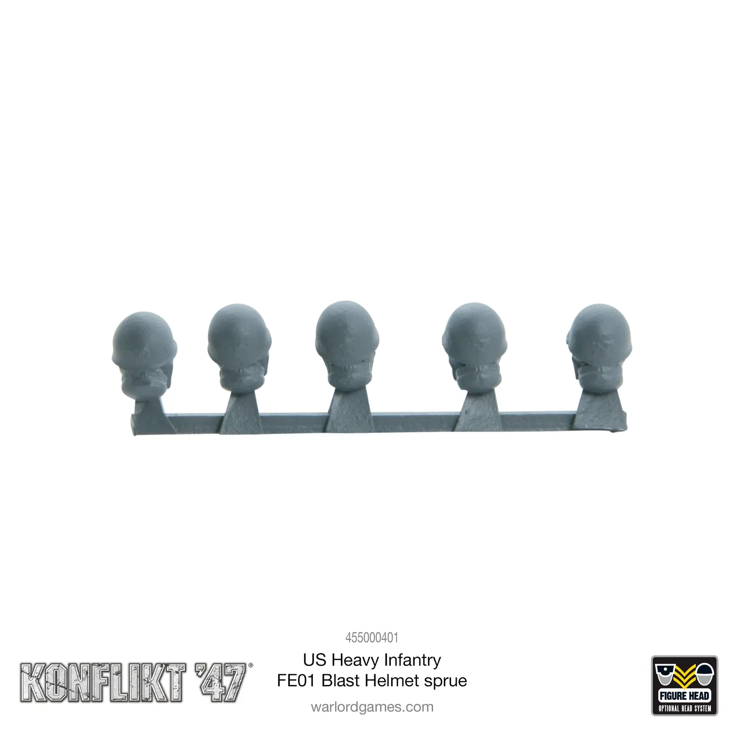 Konflikt ’47 US Heavy Infantry FE01 Blast Helmet sprue casques