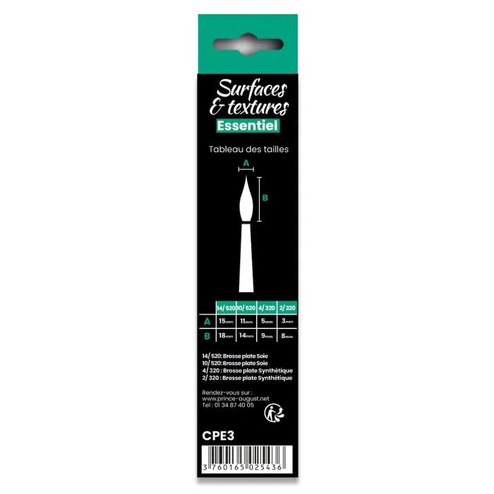 Prince August Surfaces & Details Starter Set kit peinture 4 pièces français