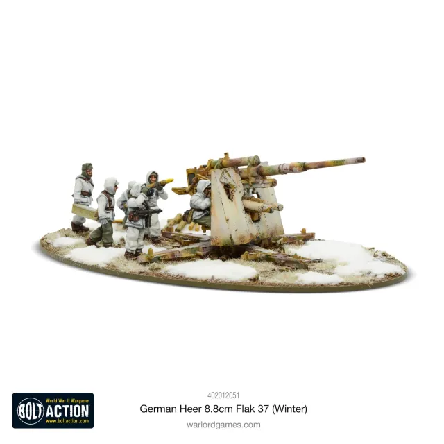 Bolt Action German Heer 8.8cm Flak 37 (Winter) canon antichar métal plastique