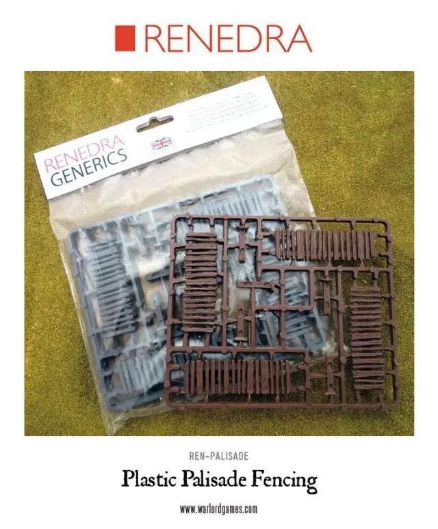 Bolt Action Terrain Plastic Palisade Fencing clôture plastique 600 mm