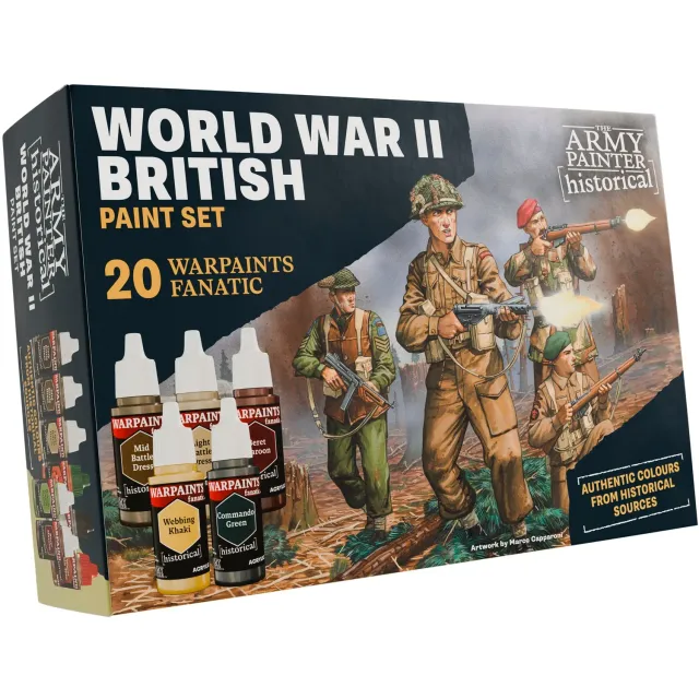 Bolt Action Warpaints Fanatic World War II British set peinture 20 pots