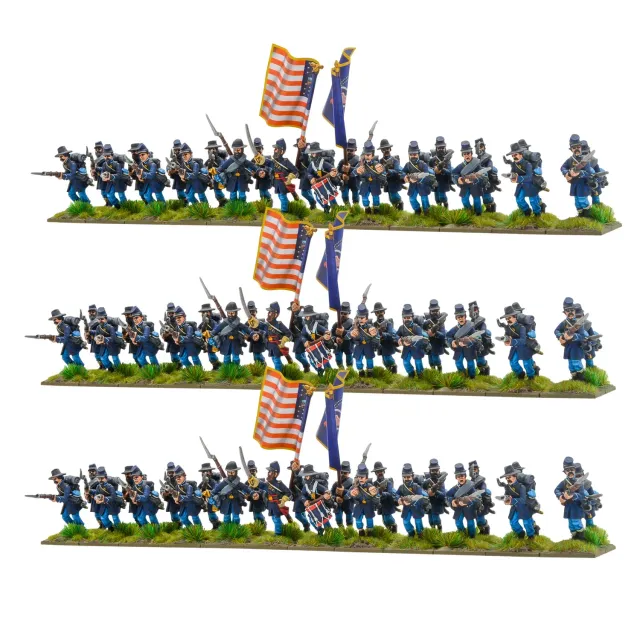 Bolt Action Black Powder Brigade infanterie charging Guerre Civile