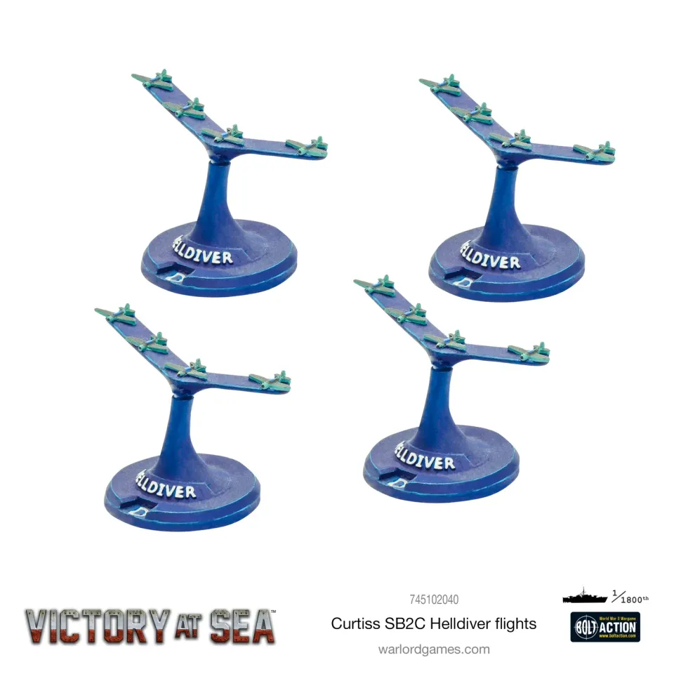 Warlord Victory at Sea Curtiss SB2C Helldiver flights avions résine