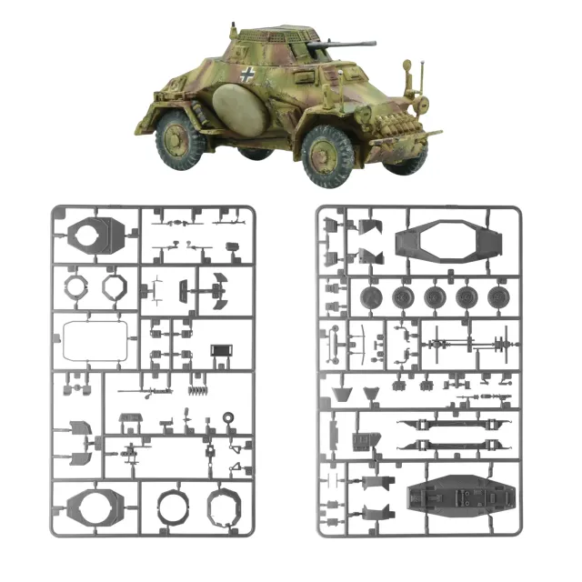 Bolt Action Sd.Kfz 222/223 grappes maquette blindé allemand