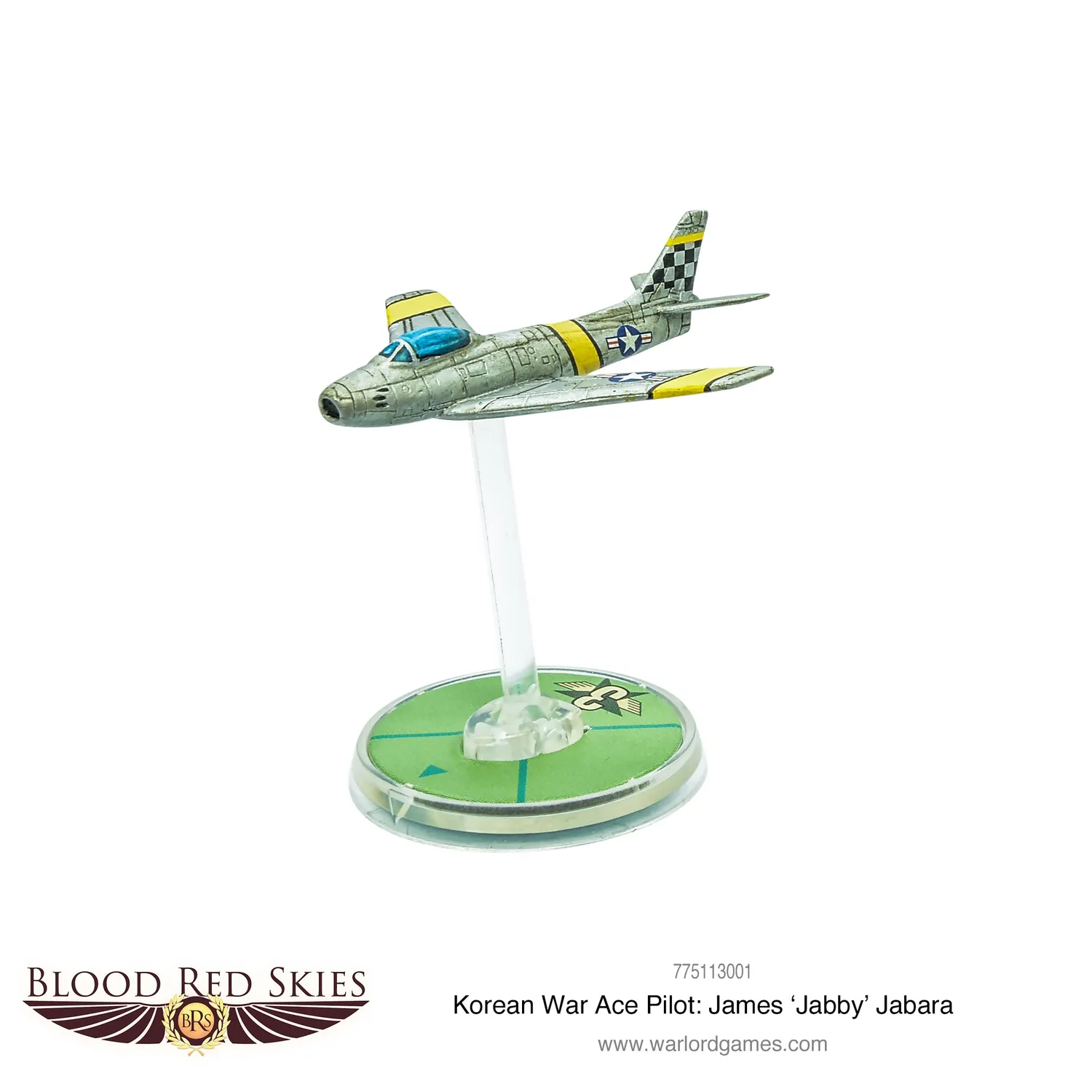 Bolt Action Blood Red Skies Jabby Jabara avion F-86 résine