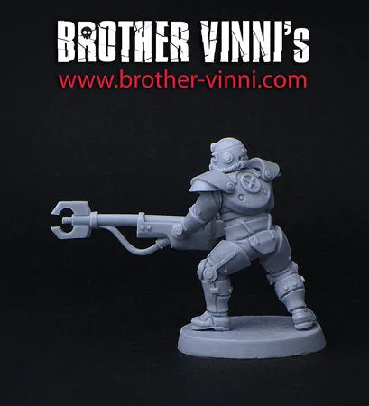 BROTHER VINNI Retro power-armor figurine sci-fi 28 mm résine