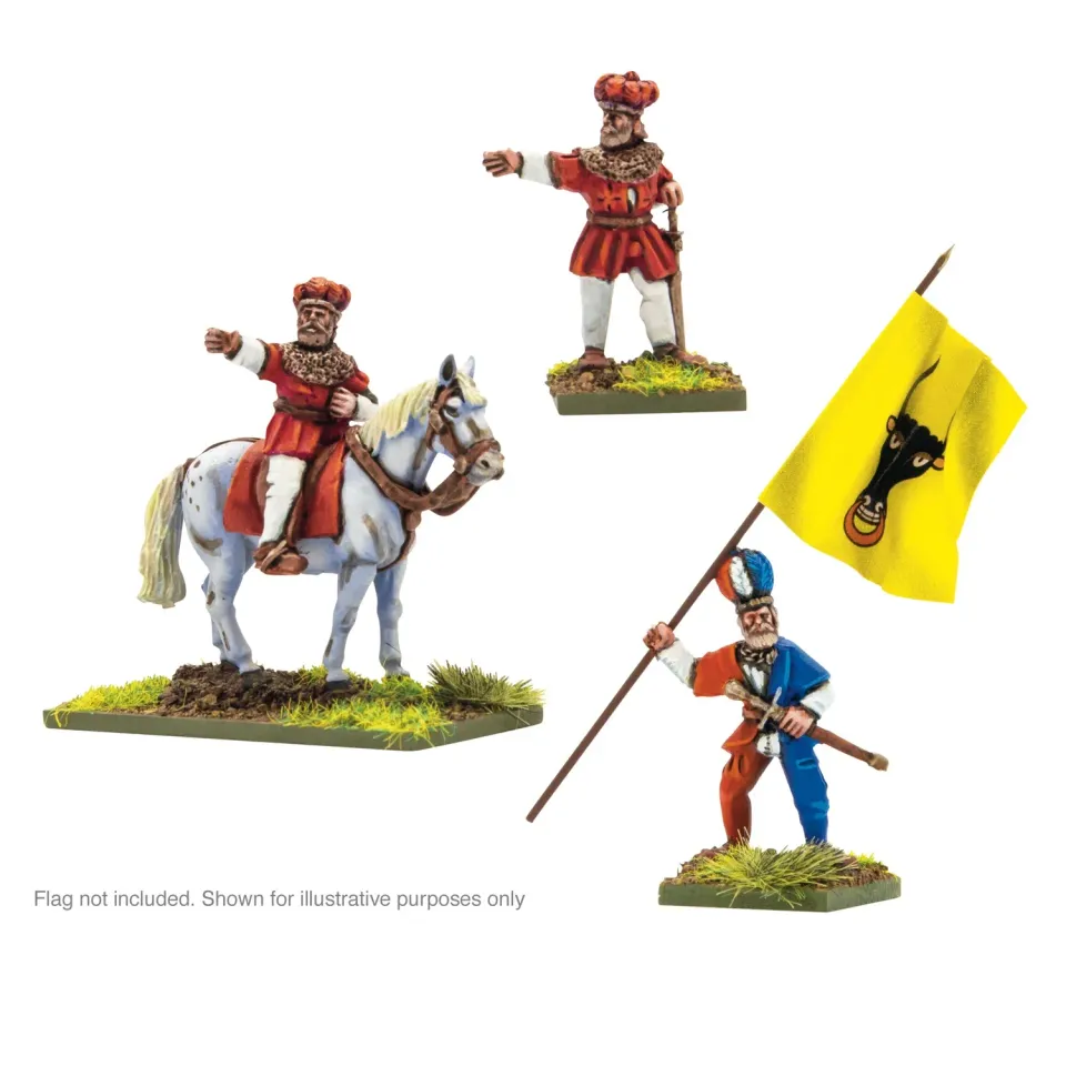Bolt Action Pike & Shotte Italian Wars Swiss Commanders figurines métal