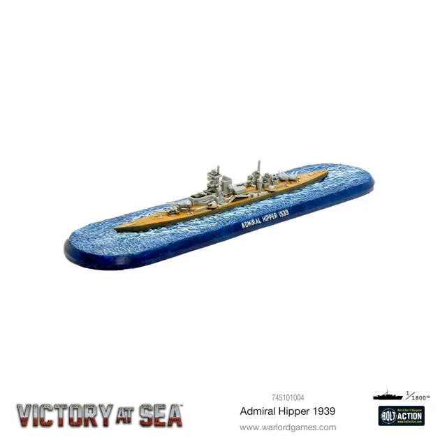 Bolt Action Victory at Sea Admiral Hipper navire Kriegsmarine