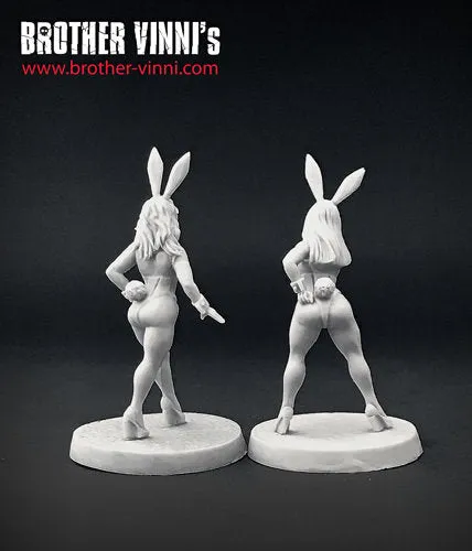 Brother Vinni Bunny Girls 02 figurine résine 28mm lot 2