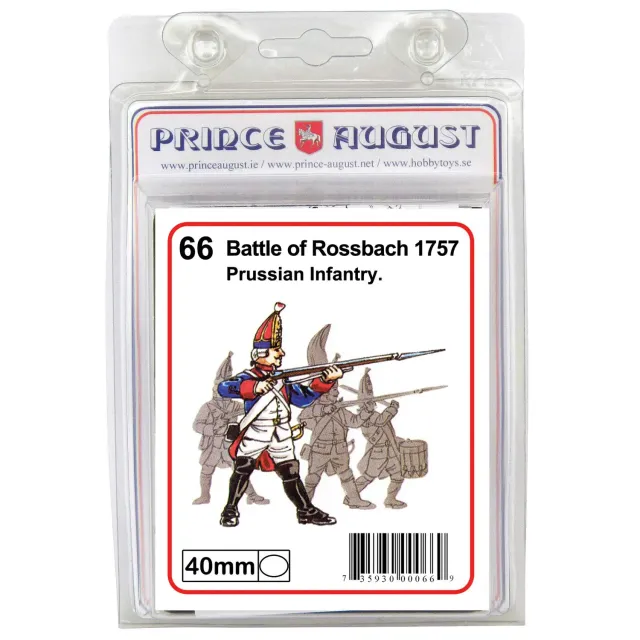 Prince August Rossbach Grenadier Prussien I PA66 moule 40mm métal